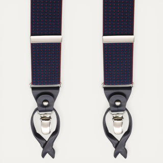 TIRANTE CUADRICULA BURDEOS