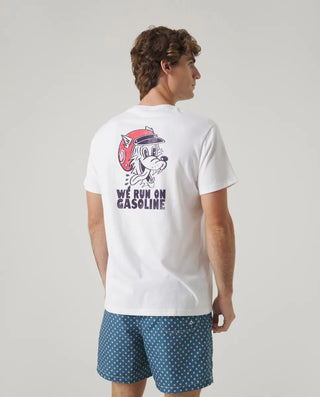 CAMISETA ANIMAL POCKET BLANCA