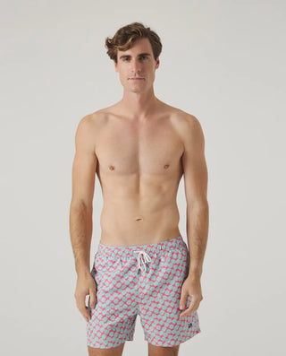 BAÑADOR FLOWERS FRAMBUESA