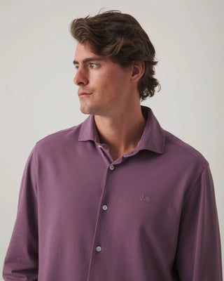 CAMISA JOY PIQUE BERENJENA