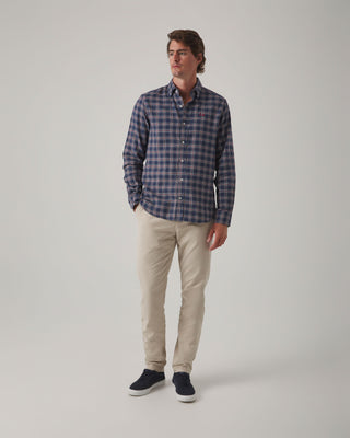 CAMISA TARTÁN ORGANIC MARINO