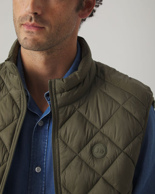 CHALECO ROMBO ACOLCHADO KHAKI