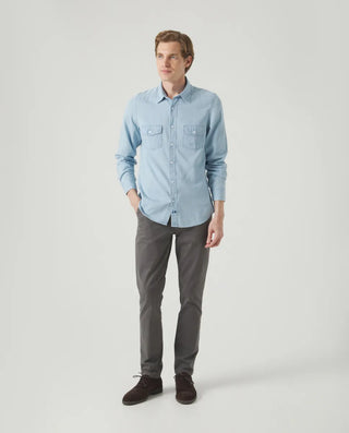 CAMISA DENIM POCKETS INDIGO