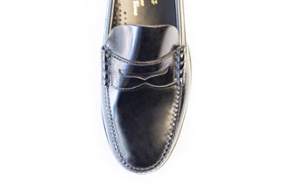 MOCASIN CLASICO DE PIEL NEGRO