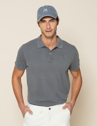 POLO GARMENT GRIS OSCURO