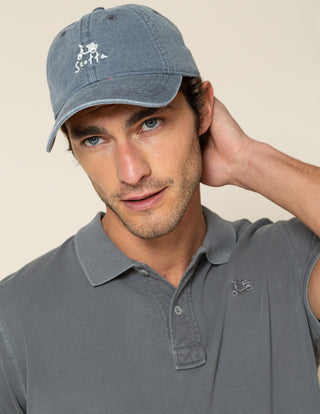POLO GARMENT GRIS OSCURO