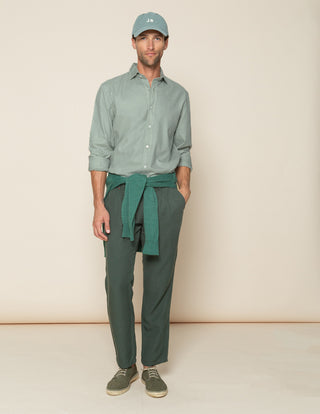 CAMISA ESTRUCTURA PINPOINT VERDE GRISÁCEO