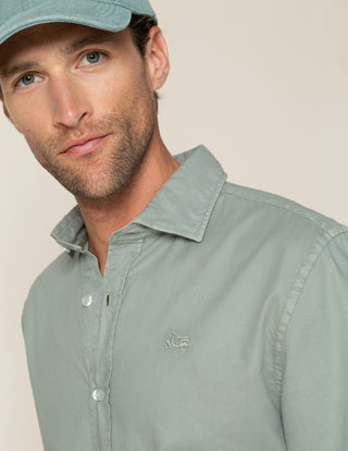 CAMISA ESTRUCTURA PINPOINT VERDE GRISÁCEO