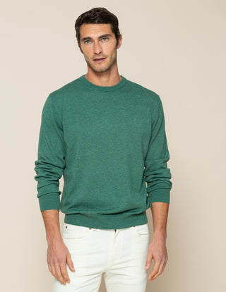 JERSEY CLASSIC CREW COTTON VERDE