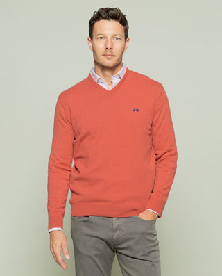 JERSEY ICONIC V NECK ROJO