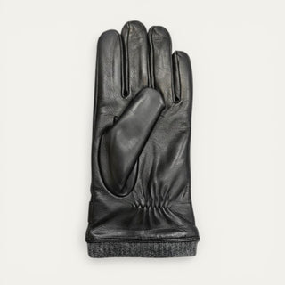 GUANTES DE PIEL NEGRO